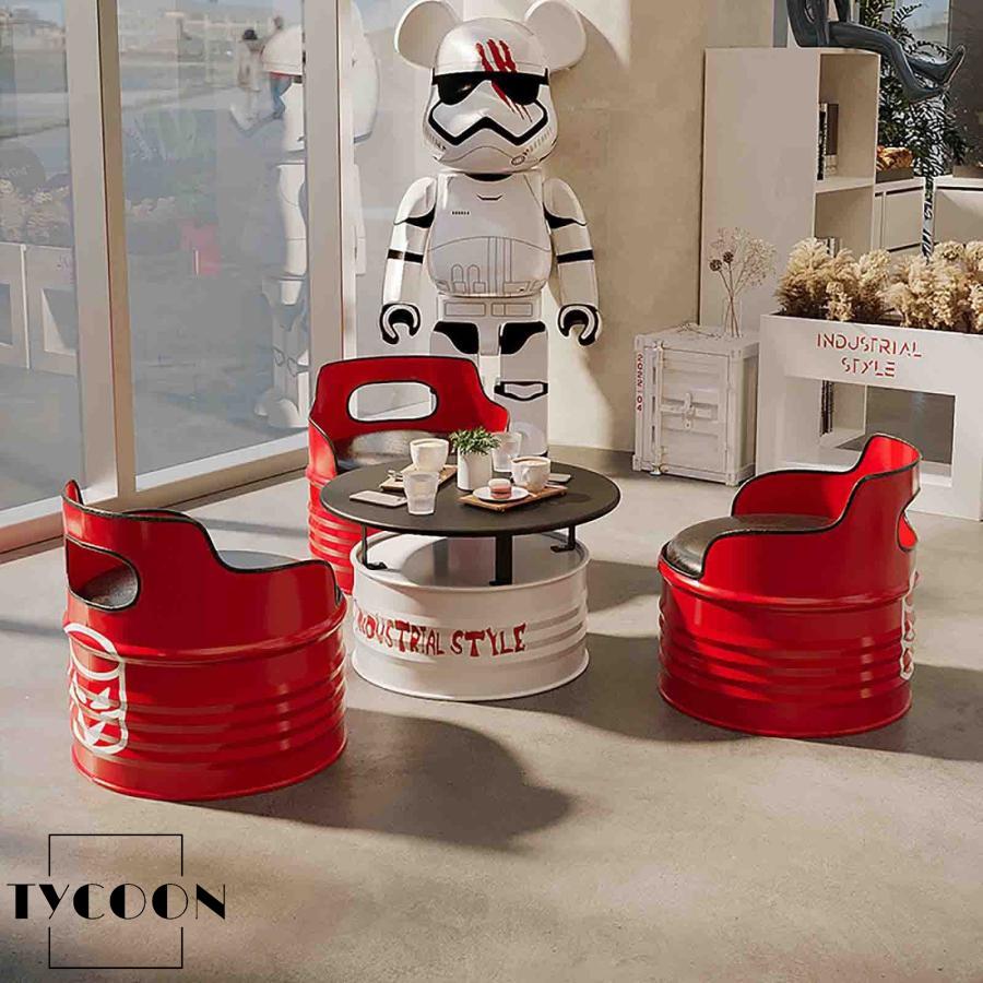 バーカウンター ヨーロッパのバーテーブルと椅子 ドラム缶