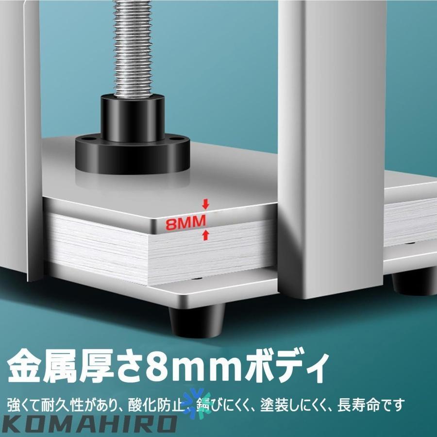 製本機 業務用 A4/A3 手動製本プレス機 平坦化機 卓上手動紙圧縮プレス ハンドプレス機 高圧圧着機 本平打ち機 学校用 製本事務用品 紙類やお札や財務伝票を平坦の画像