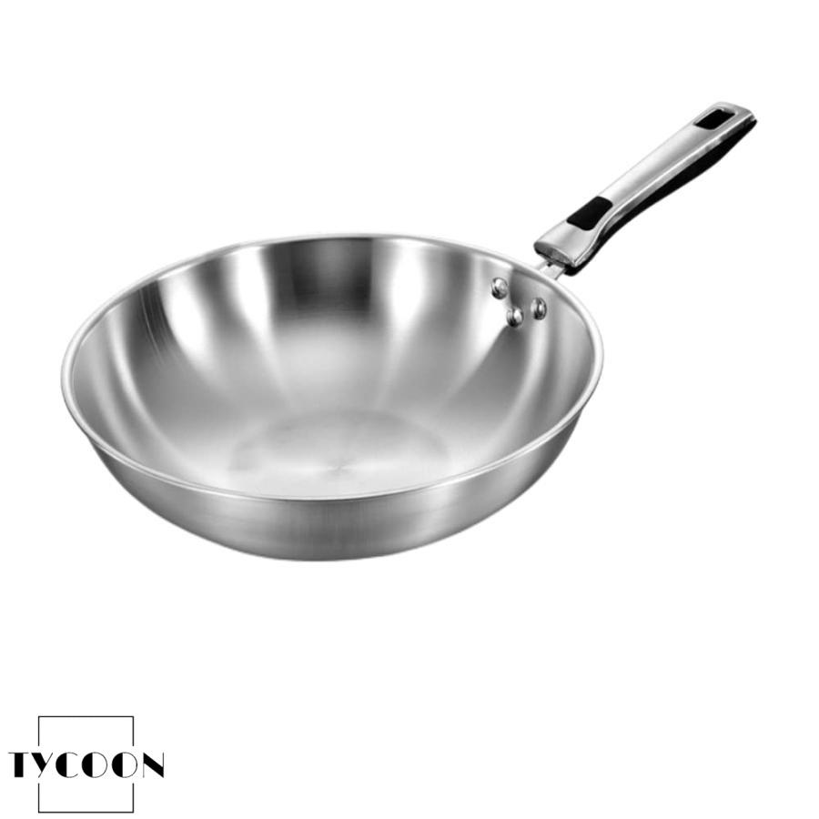 中華鍋 フライパン 32cm ヒュームフリー 焦げ付き防止パン 304