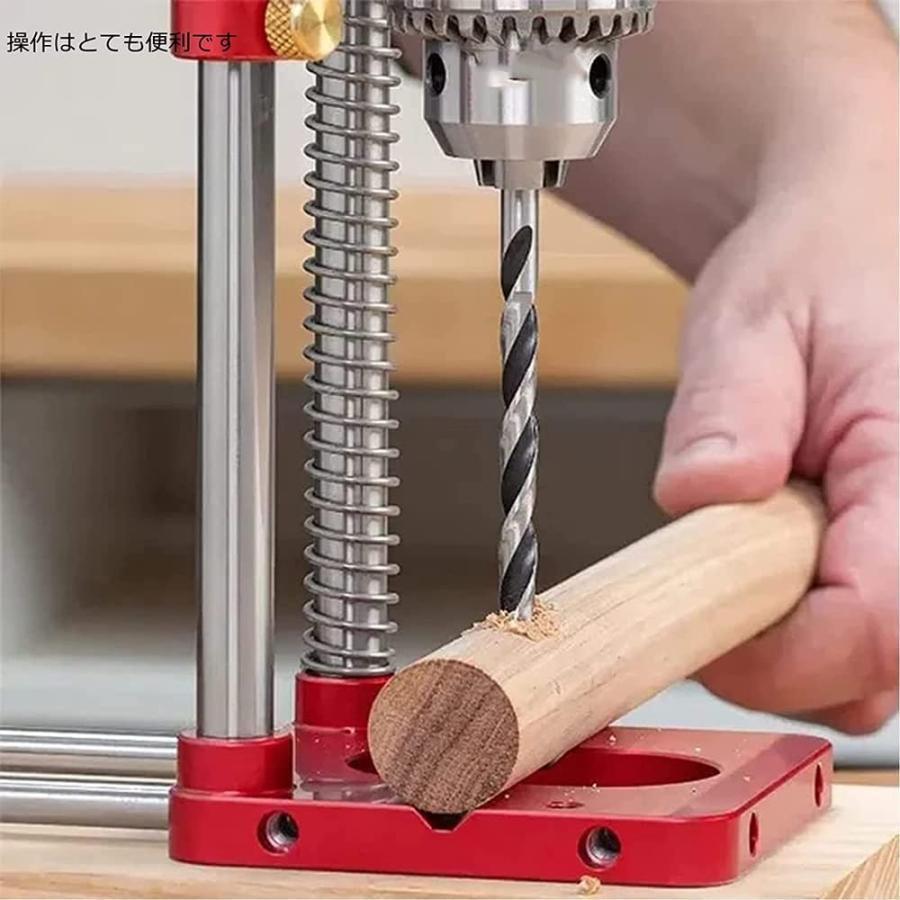 木工用ドリルロケーター ドリルホールパンチベンチドリルプレス機 調整