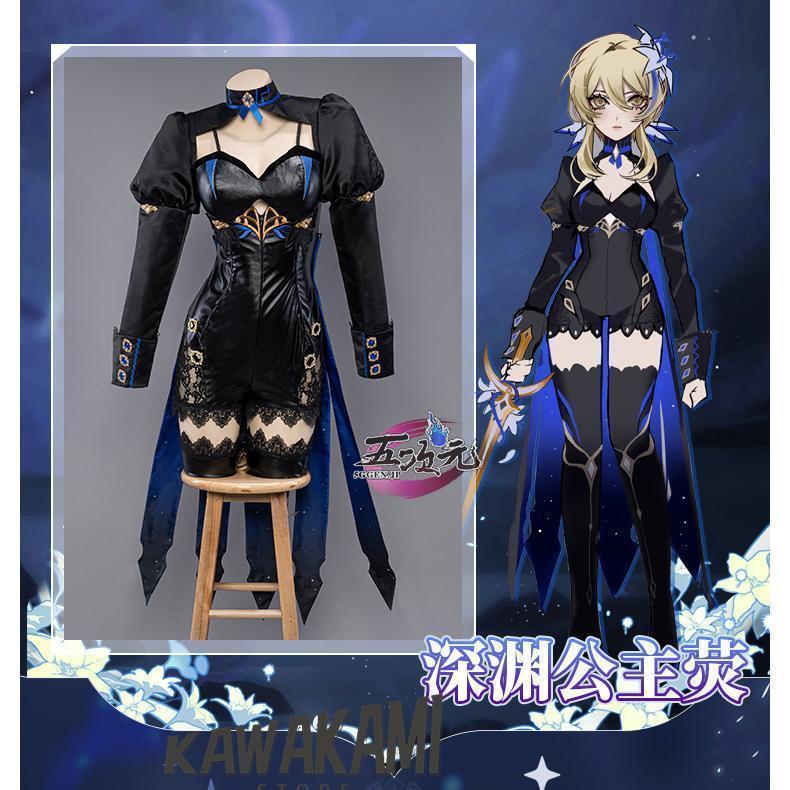 Uwowo 原神 コスプレ ホタル 蛍 深淵の姫様 同人服 衣装 ※ウイッグ