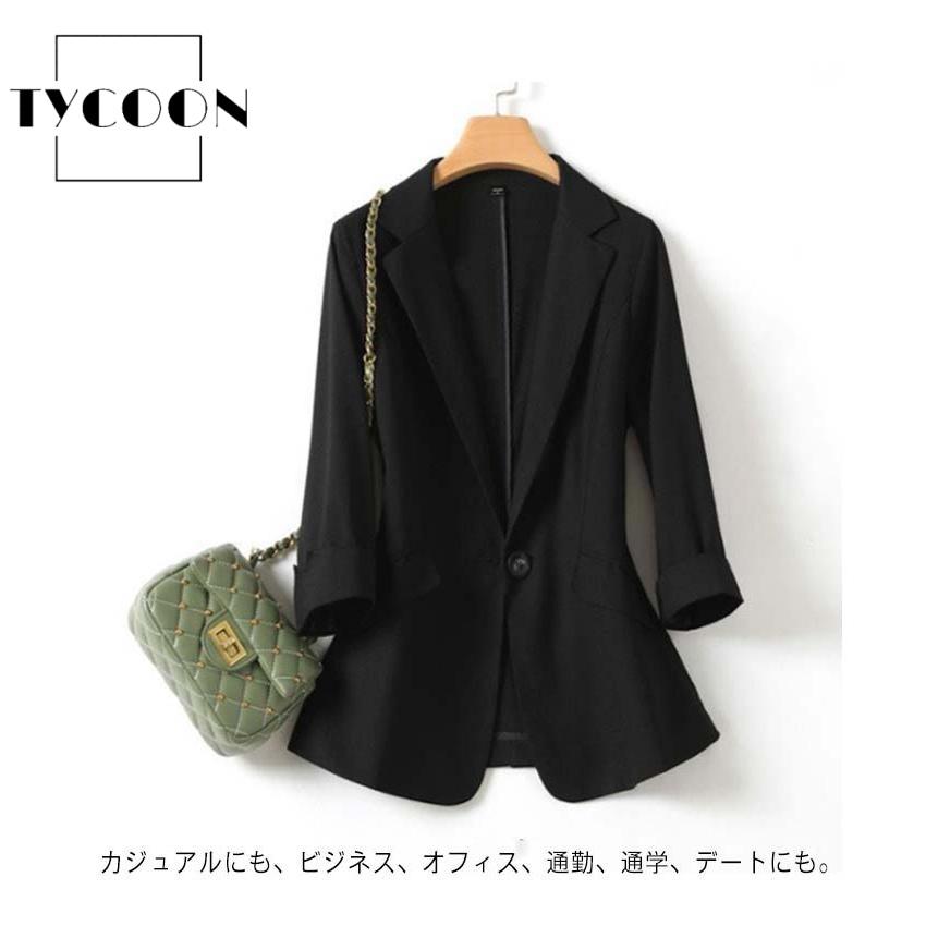 サマージャケット リネン 大きいサイズ レディース ブラック アウター