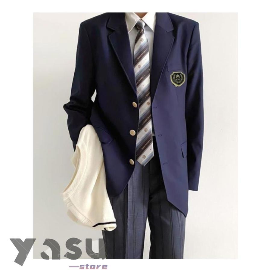 4点セット！男子高校制服 ブレザー スクールジャケット ロングパンツ