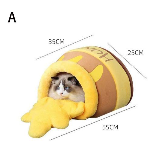 はちみつ缶 ハウス 室内用 キャットハウス 猫ベッド 猫 犬 ペット用