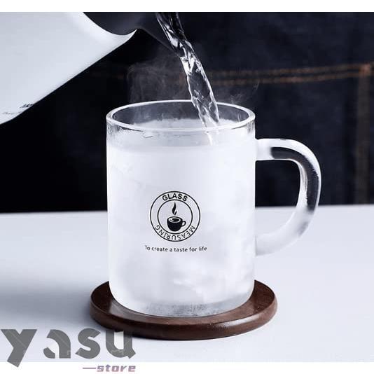 ミルクカップ 計量カップ 耐熱ガラス コーヒー ジュース お茶 ミルク