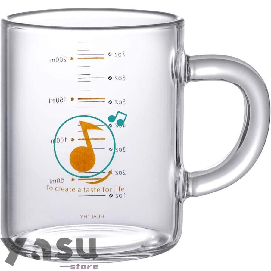 ミルクカップ 計量カップ 耐熱ガラス コーヒー ジュース お茶 ミルク