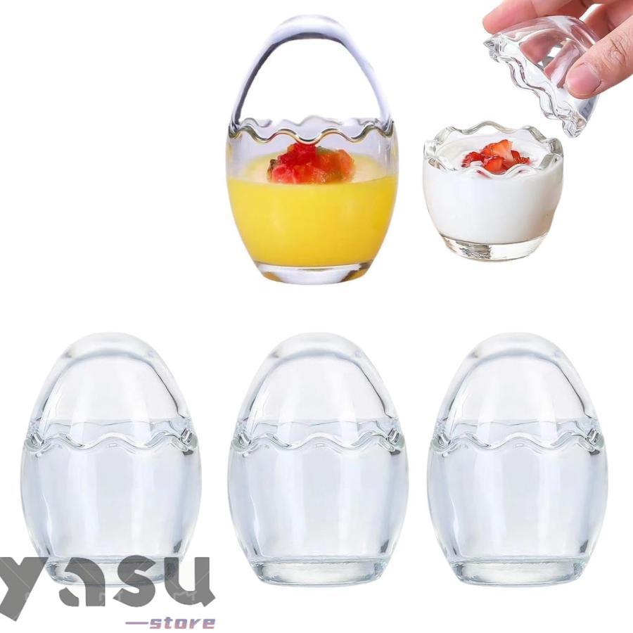 プリンカップ デザートカップ 耐熱ガラス 蓋付きおしゃれ プリン容器