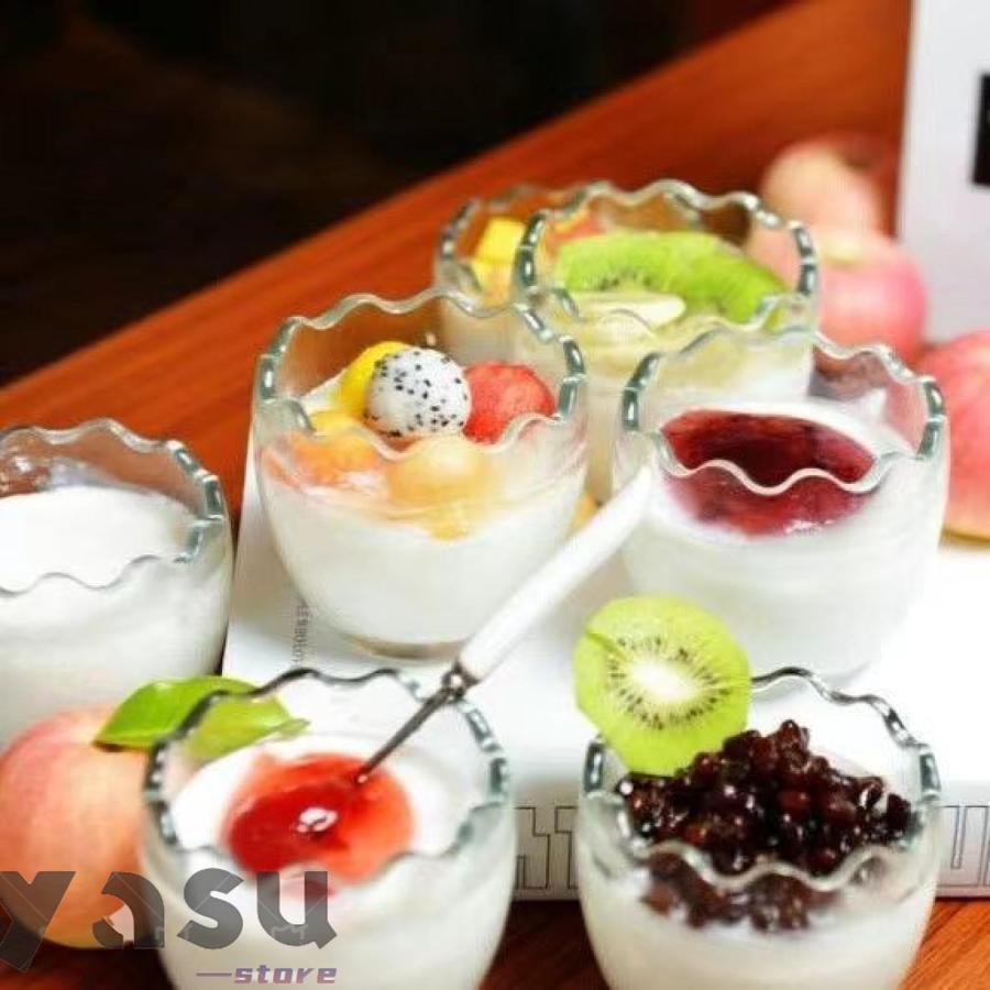 プリンカップ デザートカップ 耐熱ガラス 蓋付きおしゃれ プリン容器