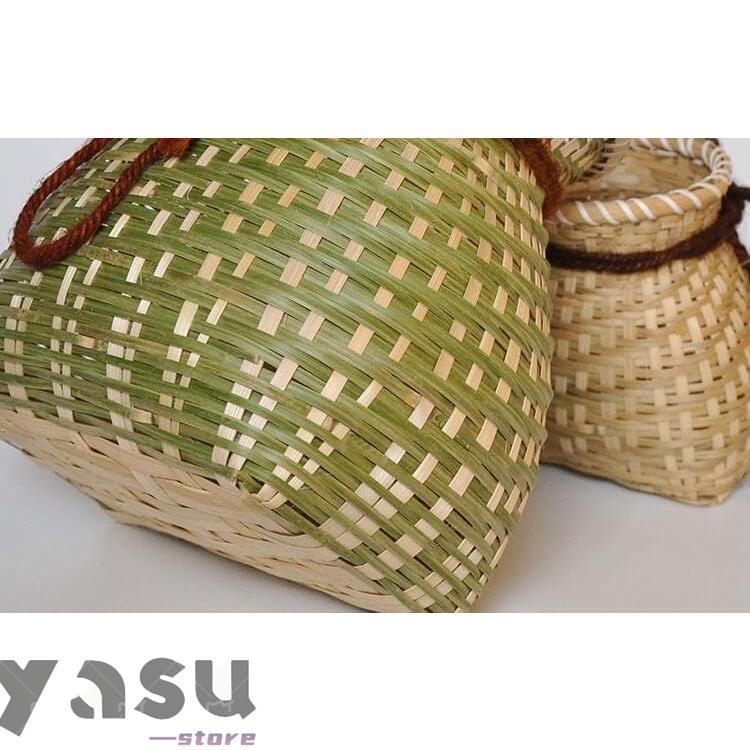 竹製バスケット 花籠 竹かご 竹ビクどじょうすくい おしゃれ 手作りの