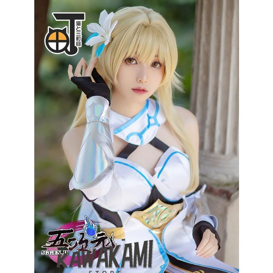 猫と三丁目 原神 コスプレ 蛍 女主人公 旅人 衣装 ※ウィッグ 靴 剣