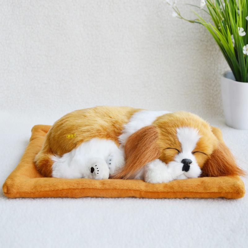 呼吸して眠るリアルな犬のぬいぐるみ 犬のぬいぐるみ リアル 本物