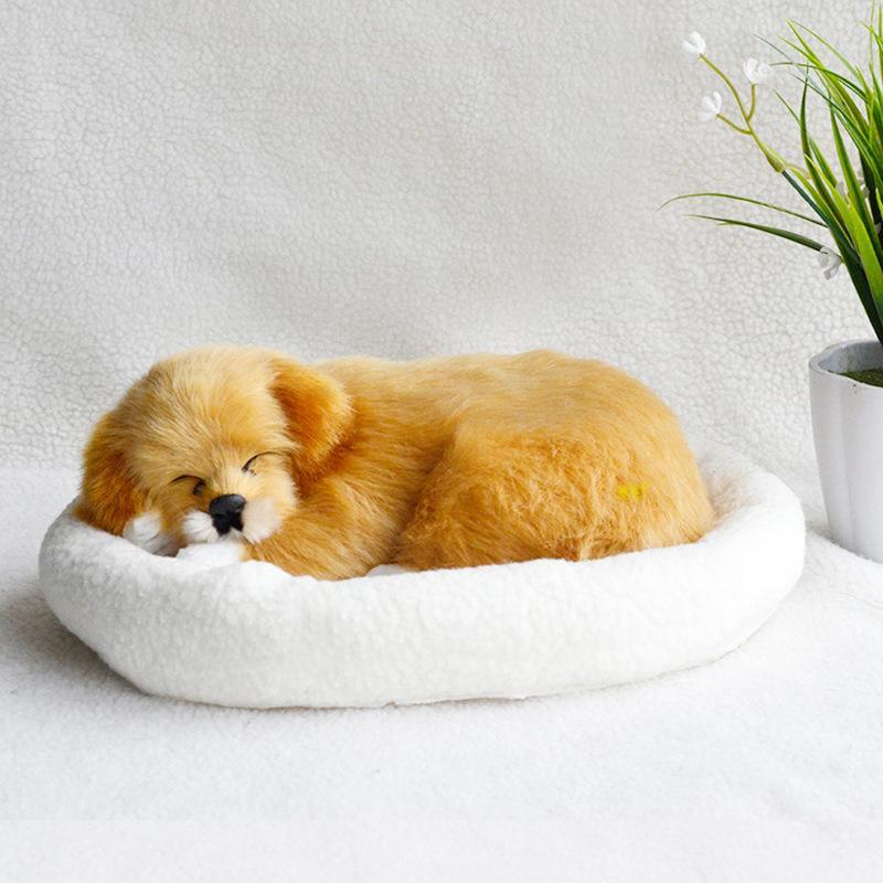 呼吸して眠るリアルな犬のぬいぐるみ 犬のぬいぐるみ リアル 本物
