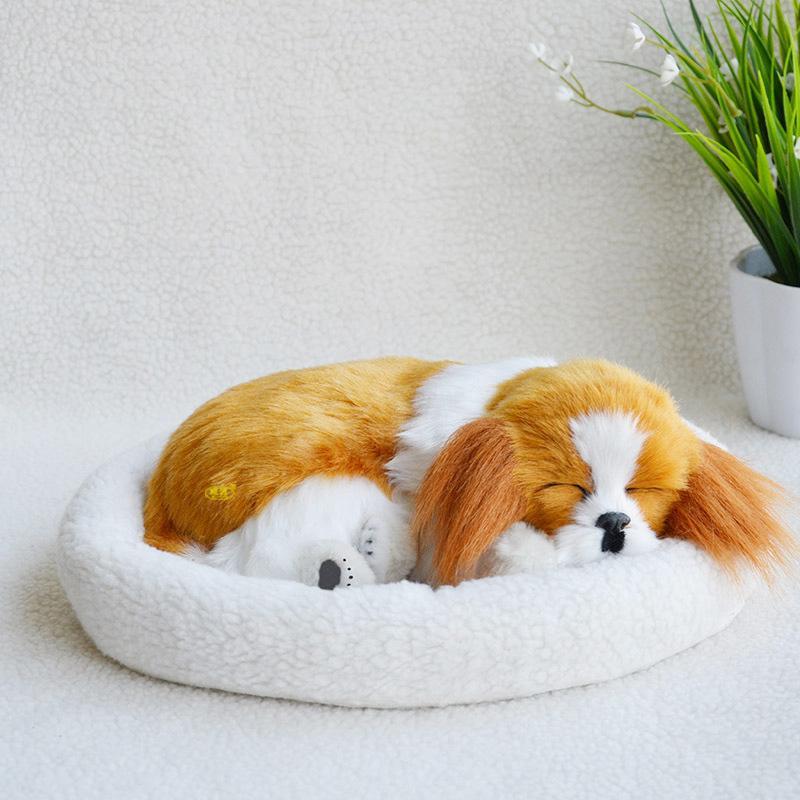 呼吸して眠るリアルな犬のぬいぐるみ 犬のぬいぐるみ リアル 本物