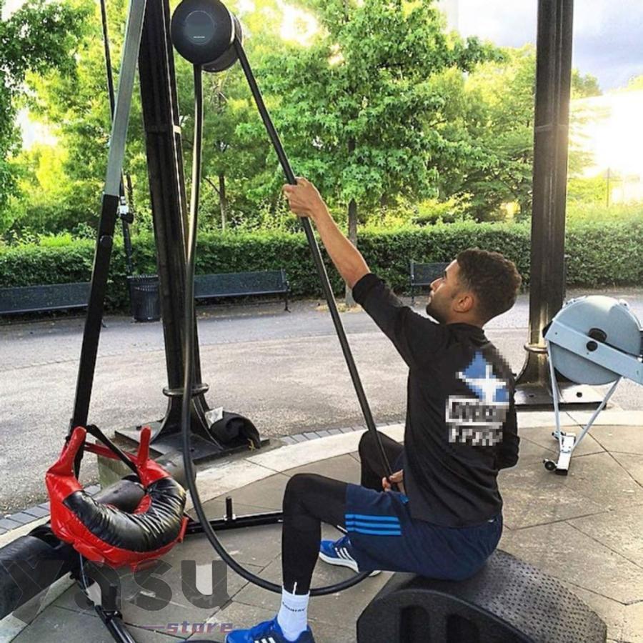 ロープトレーナー エンドレスロープ 耐久トレーニング無限ロープトレーナー6レベルの抵抗調整、屋内および屋外の全身トレーニング機器、大人、女性のホームジム_2