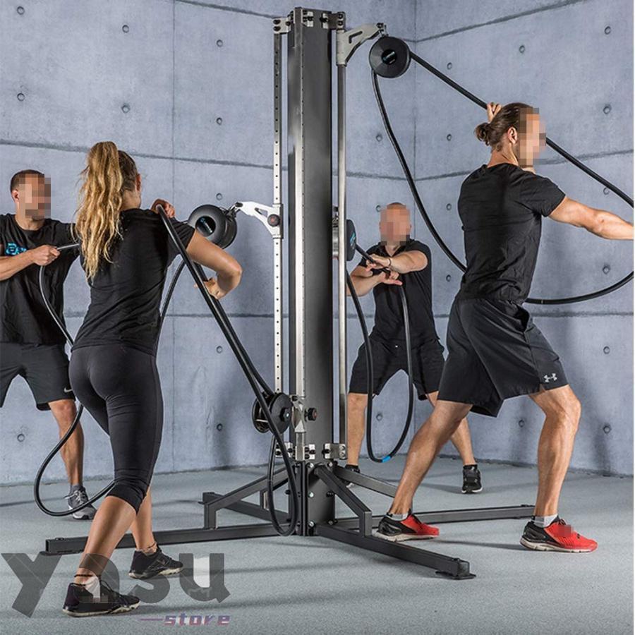 ロープトレーナー エンドレスロープ 耐久トレーニング無限ロープトレーナー6レベルの抵抗調整、屋内および屋外の全身トレーニング機器、大人、女性のホームジム_4
