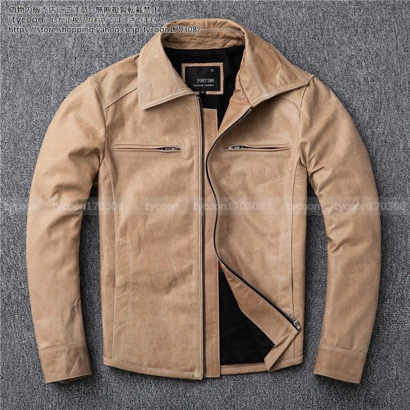 ラッピング不可 本革的な革ジャン ワイルドなデザインで男らしい レザーコート ミリタリー ブランド 細身 スリムタイプ ミディアム シングル 羊革 ライダース バイク 本革 メンズ レザージャケット 革ジャン 送料無料 ジャケット Savannah Osc Com