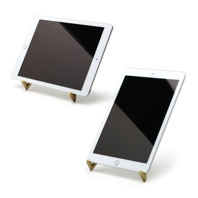 Goody Grams タブレット iPad スタンド 縦置き 横置き 真鍮