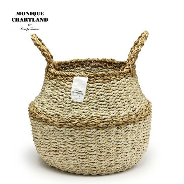 2WAY Lサイズ バスケット かご 鉢カバー おしゃれ 編み 収納 ランドリー 洗濯かご 大きい 荷物入れ ROPE ROUND BASKET L｜tycoon