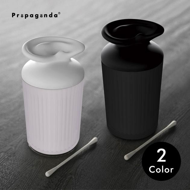 PROPAGANDA（プロパガンダ） 綿棒ケース 綿棒 綿棒入れ 個性的 白 黒
