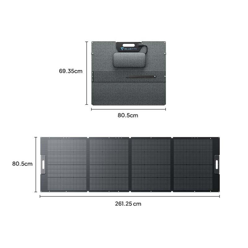 BLUETTI ソーラーパネル PV350D｜350W 高い転換効率 ETFE素材 収納型