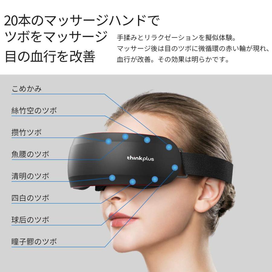 【新品】レノボ　スマートアイマッサージャー　thinkplus ☆お手頃価格！☆Lenovo Thinkplus-E500（ブラック） 目元ケア