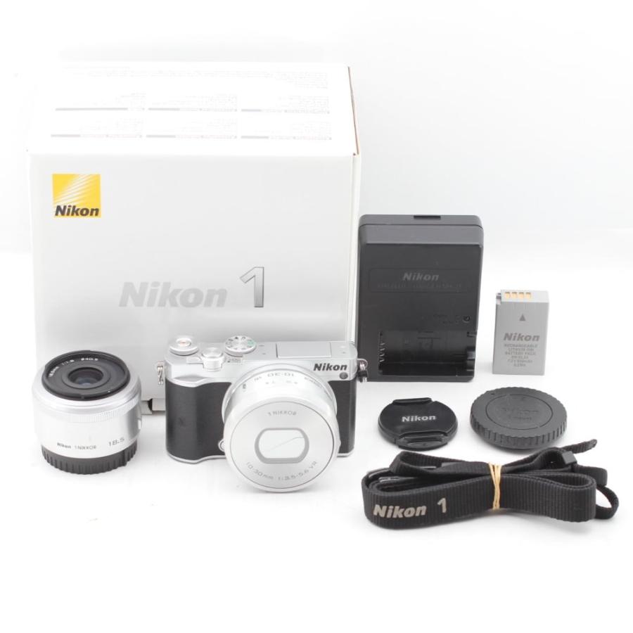 Nikon ミラーレス一眼 Nikon1 J5 ダブルレンズキット シルバー J5WLKSL 