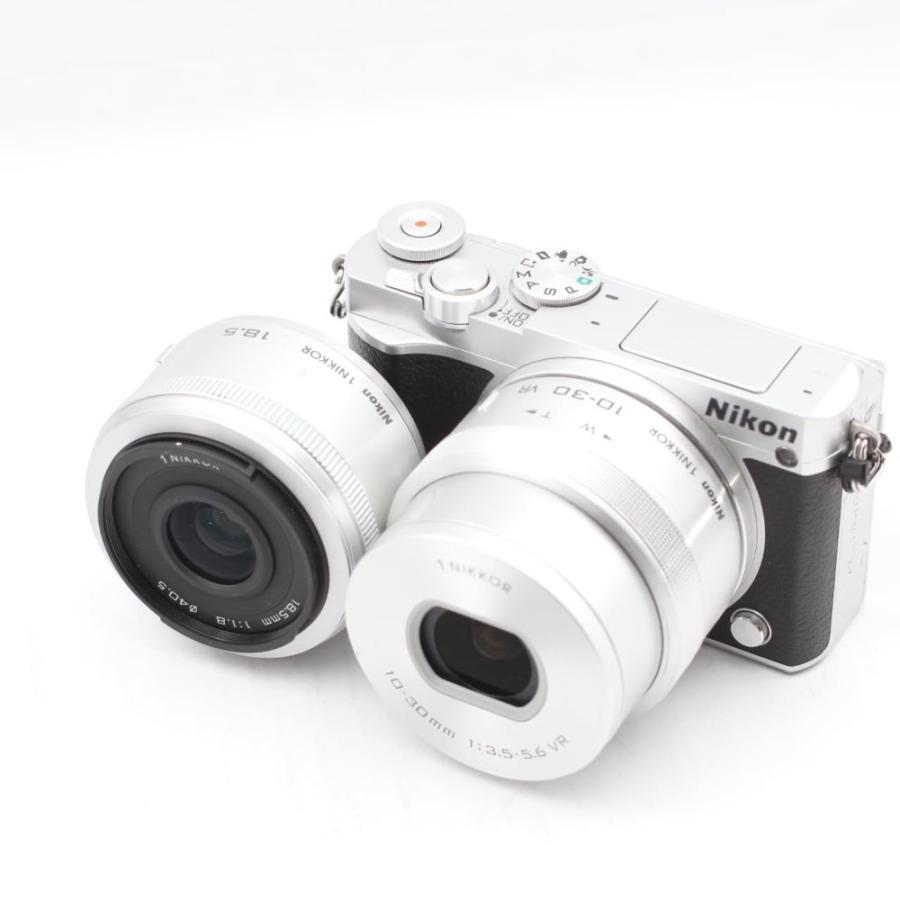 Nikon ミラーレス一眼 Nikon1 J5 ダブルレンズキット シルバー J5WLKSL 