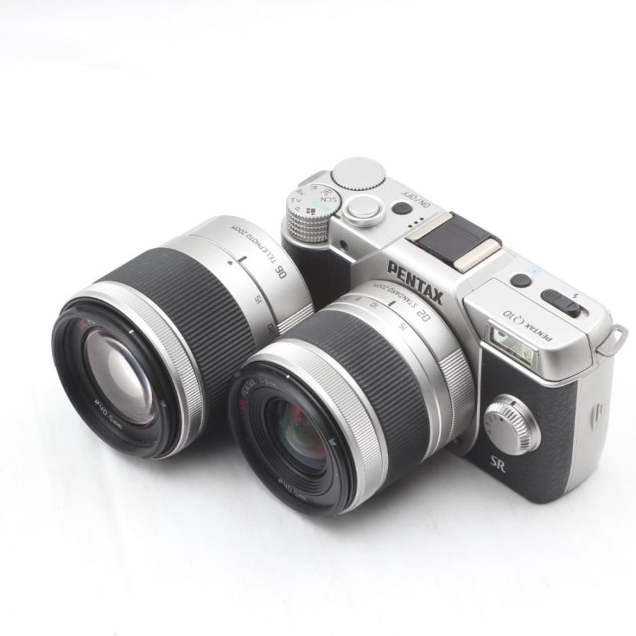 PENTAX デジタルミラーレス一眼 Q10 ダブルズームキット [標準ズーム 02 STANDARD ZOOM ・望遠ズーム 06 TELEPHOTO ZOOM] ブラッ PENTAX デジタルミラーレス一眼 Q10 ダブルズームキット [標準ズーム