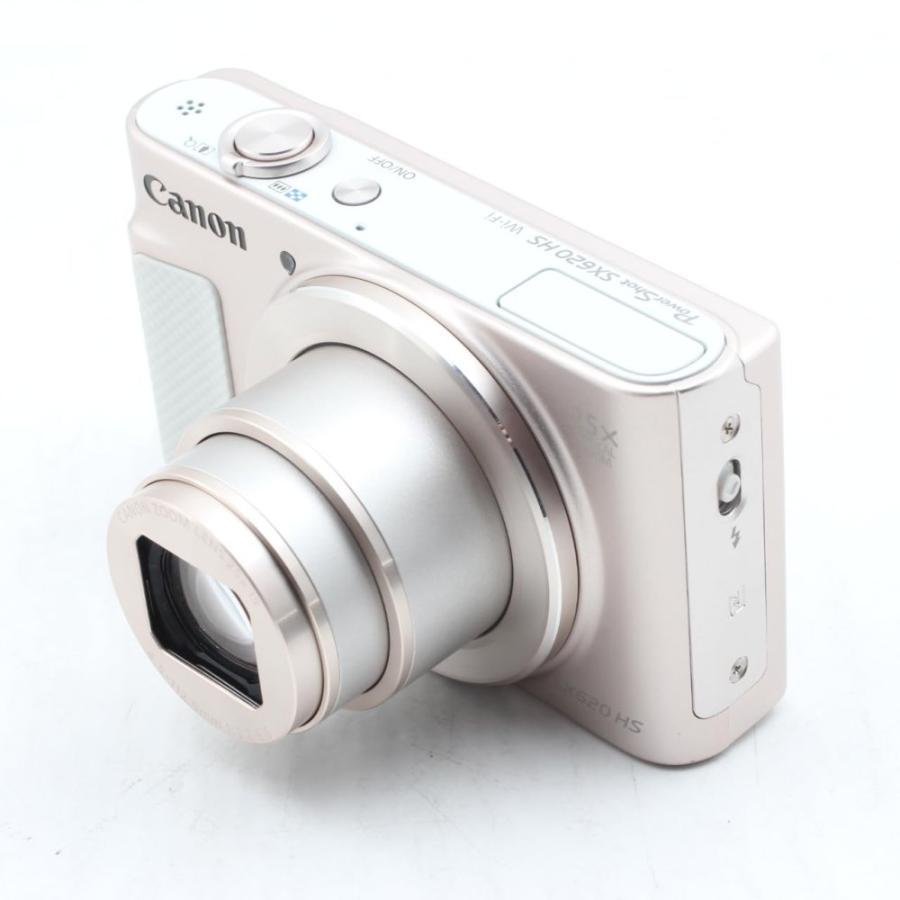 Canon コンパクトデジタルカメラ PowerShot SX620 HS ホワイト 光学25