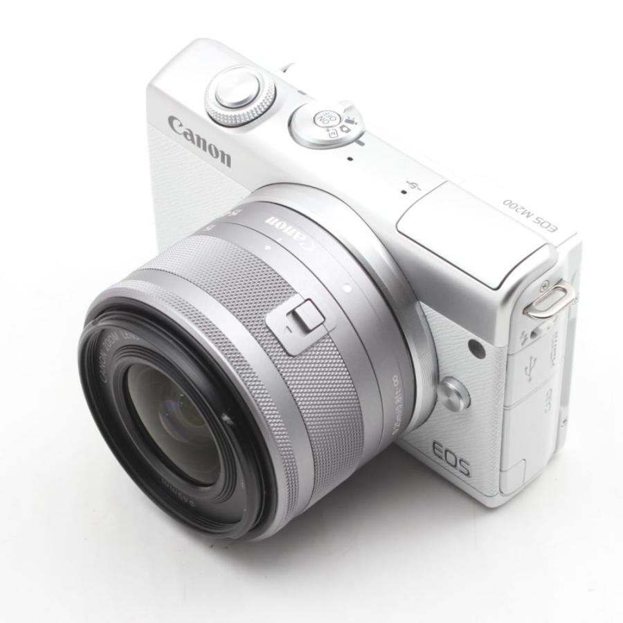 Canon ミラーレス一眼カメラ EOS M200 標準ズームキット ホワイト
