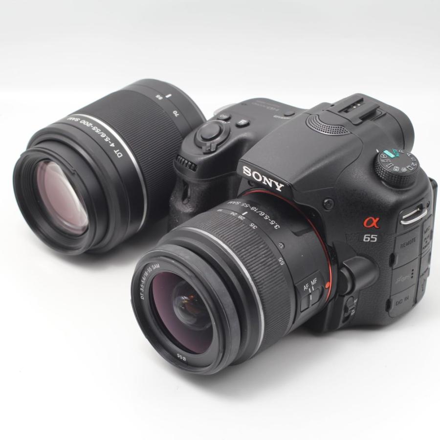 SONY ミラーレス一眼 α65 ダブルズームレンズキット DT 18-55mm F3.5