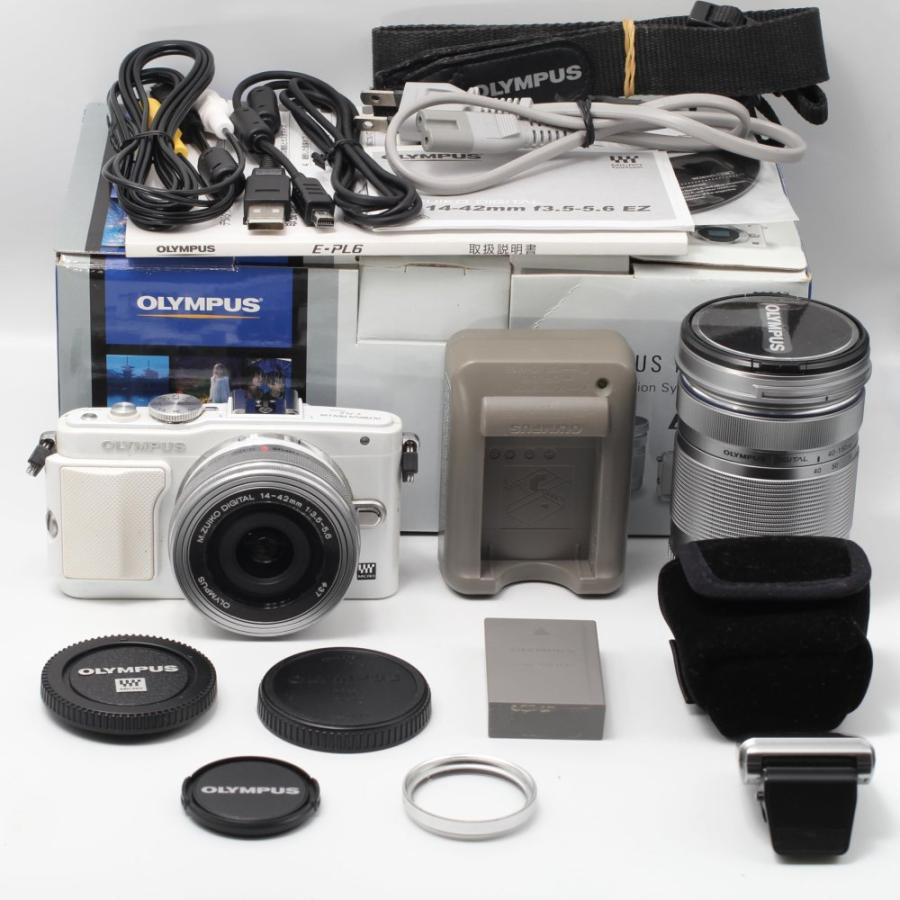 OLYMPUS ミラーレス一眼 PEN Lite E-PL6 EZダブルズームキット 