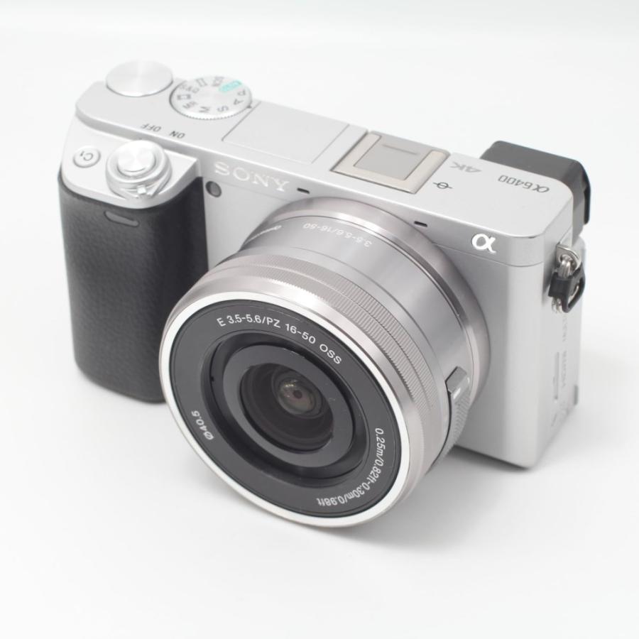 SONY(ソニー) APS-C ミラーレス一眼カメラ α6400 パワーズームレンズキット(同梱レンズ:SELP1650) シルバー ILCE-6400L Sの画像