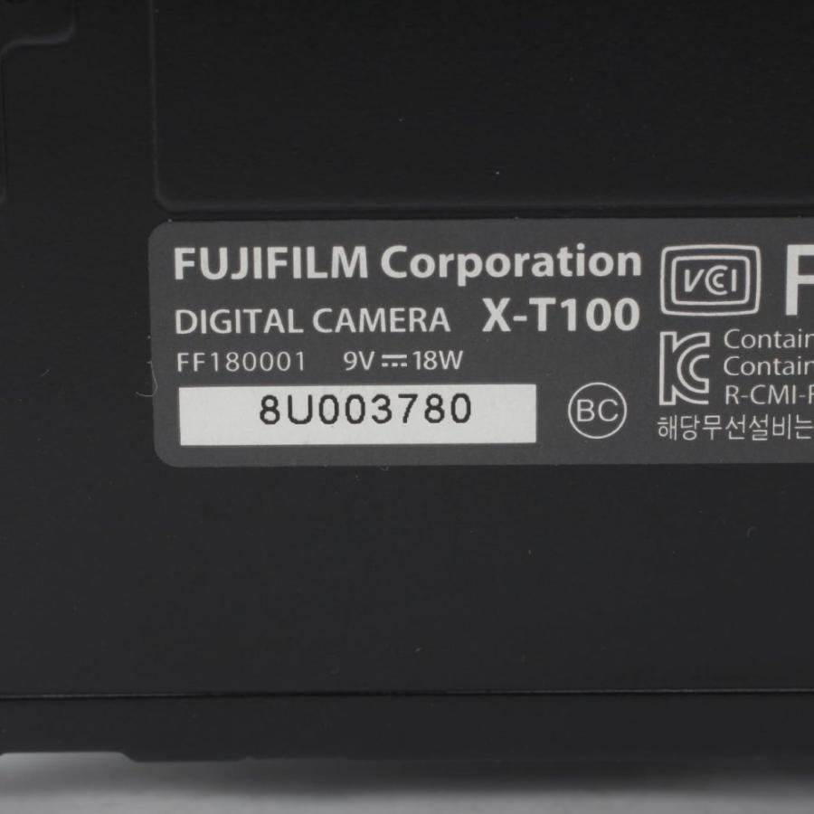 富士フイルム(FUJIFILM) ミラーレス一眼 X-T100レンズキット ブラック X-T100LK-Bの画像