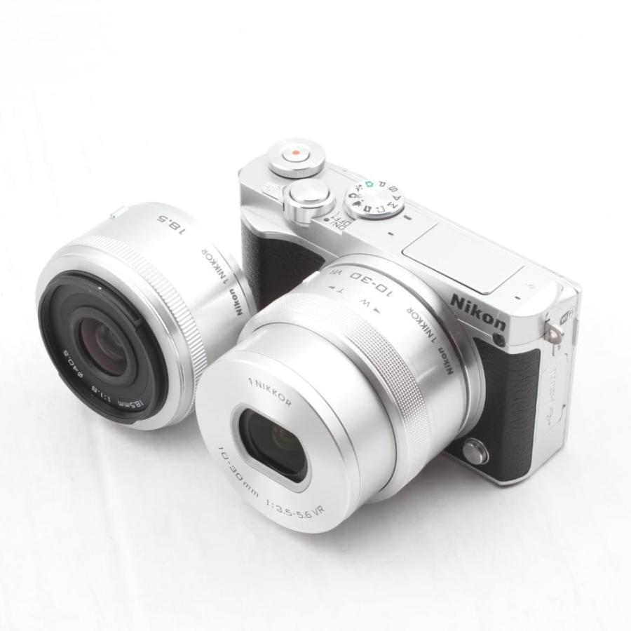 Nikon ミラーレス一眼 Nikon1 J5 ダブルレンズキット シルバー J5WLKSL
