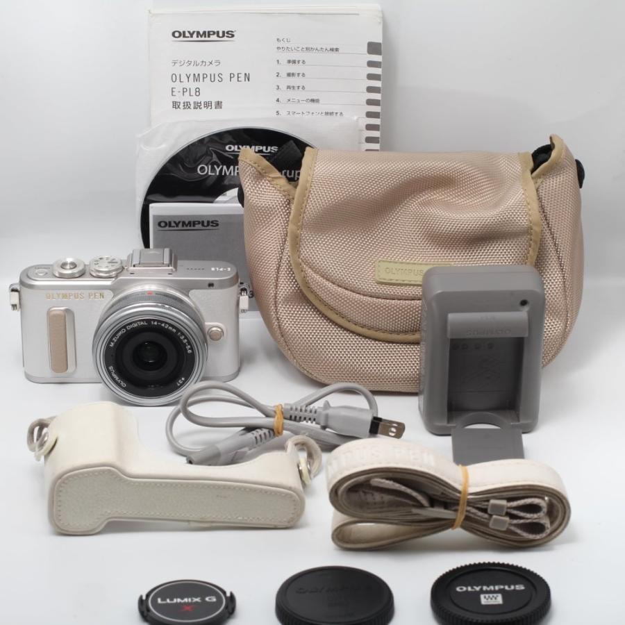 オリンパス★美品PEN E-PL8ホワイト★レンズ付ミラーレス一眼カメラ 送料込 OLYMPUS ミラーレス一眼 E-PL8 EZ レンズキット ホワイト : SHOP-TYG