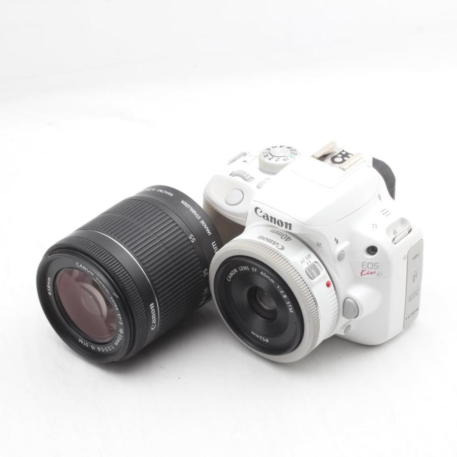 Canon デジタル一眼レフカメラ EOS Kiss X7(ホワイト) ダブルレンズ