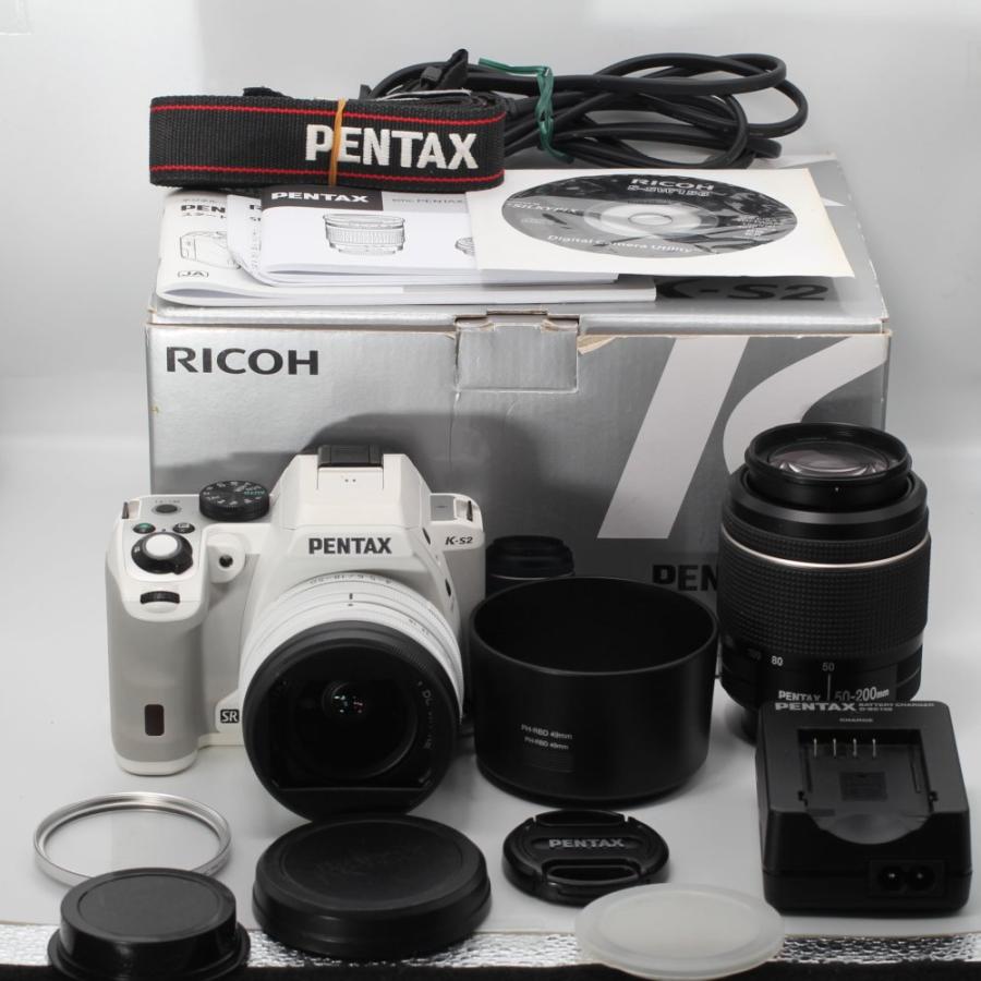 RICOH PENTAX デジタル一眼レフ K-S2 ダブルズームキット (ホワイト 