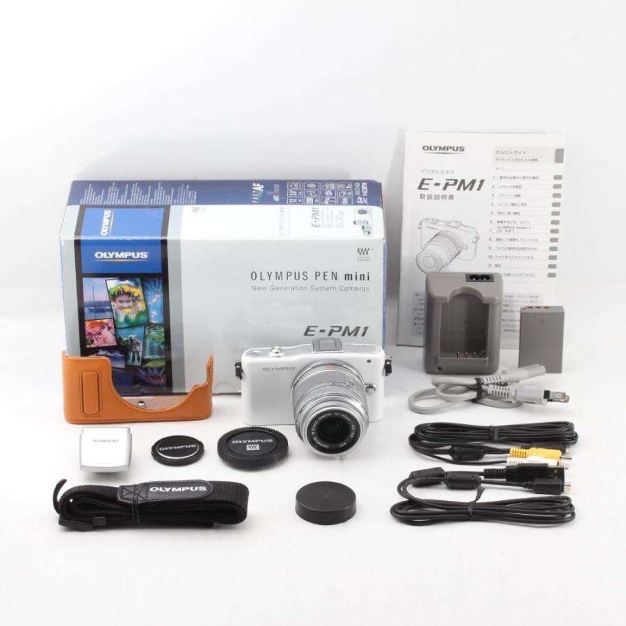 【カスタム品】OLYMPUS PEN mini E-PM1 レンズキット OLYMPUS ミラーレス一眼 PEN mini E-PM1 レンズキット ホワイト LKIT