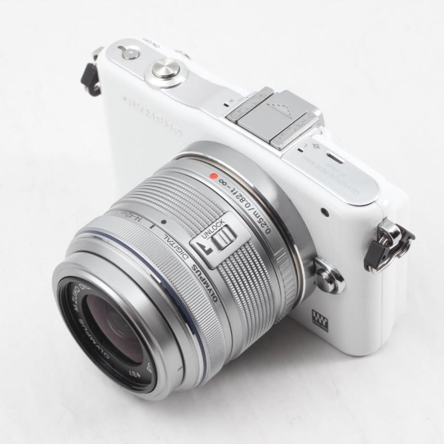 OLYMPUS ミラーレス一眼 PEN mini E-PM1 レンズキット ホワイト LKIT