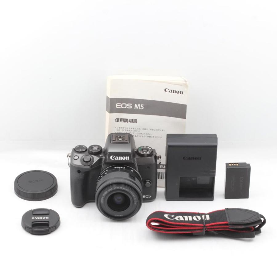 【良品】Canon EOS M5 レンズキット EF-M15-45mm Canon ミラーレス一眼カメラ EOS M5 レンズキット EF-M15-45mm F3.5