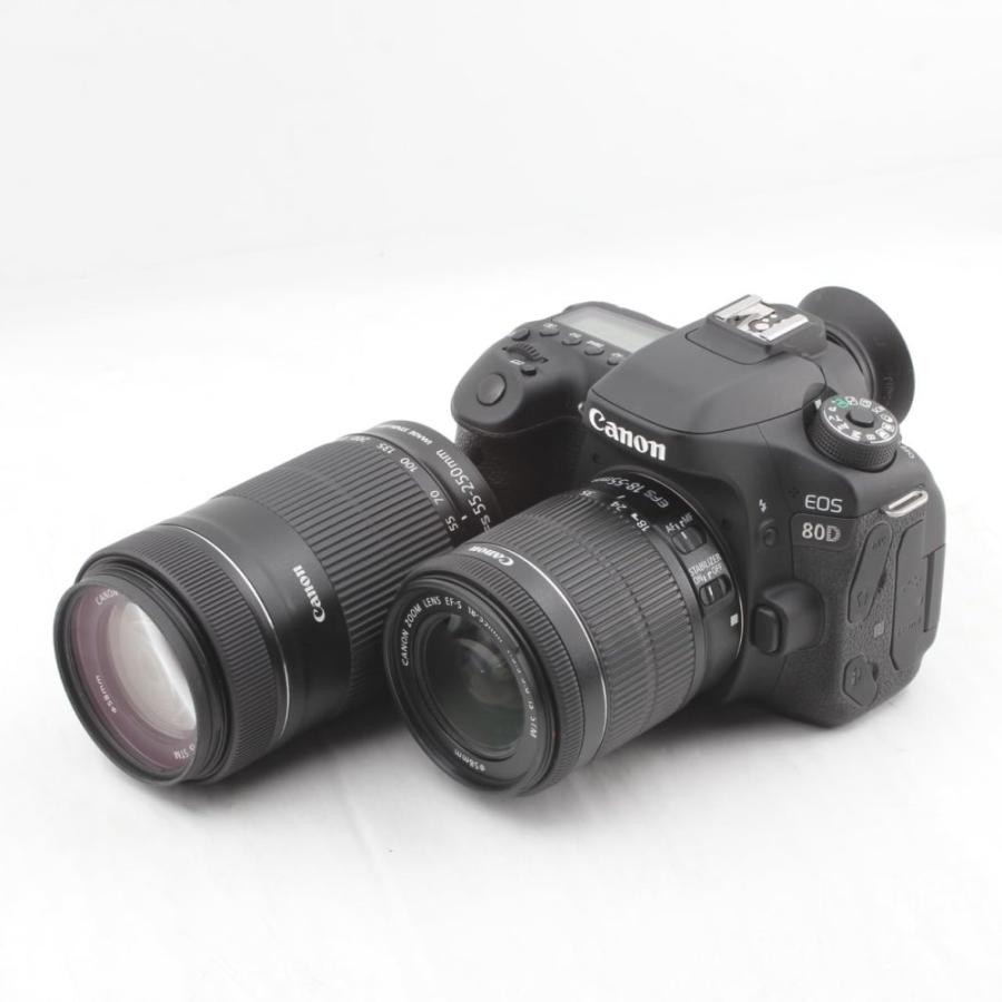 Canon デジタル一眼レフカメラ EOS 80D ダブルズームキット EF-S18-55 IS STM/EF-S55-250 IS STM付属 EOS80D-WKIT ggw725x Canon デジタル一眼レフカメラ EOS 80D ダブルズームキット EF-S18-55