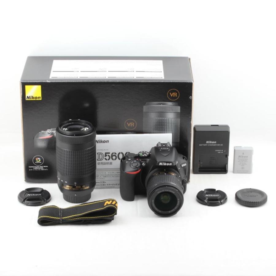 Nikon デジタル一眼レフカメラ D5600 ダブルズームキット ブラック