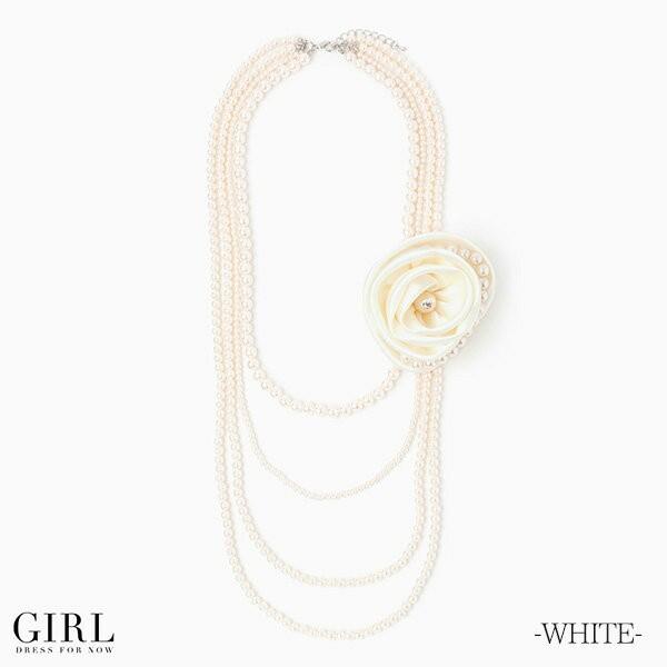 メール便 結婚式 アクセサリー ネックレス パーティードレス フラワー コサージュ付き ロングネックレス Dsgr N 678 M便 1 3 Dsgr N 678 パーティードレス通販ドロップス 通販 Yahoo ショッピング