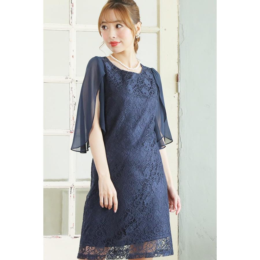 パーティードレス 結婚式 ドレス ワンピース お呼ばれドレス 代30代40代50代 上品シフォンレース スレンダーライン ワンピースドレス Dsp040 Dsp040 パーティードレス通販ドロップス 通販 Yahoo ショッピング
