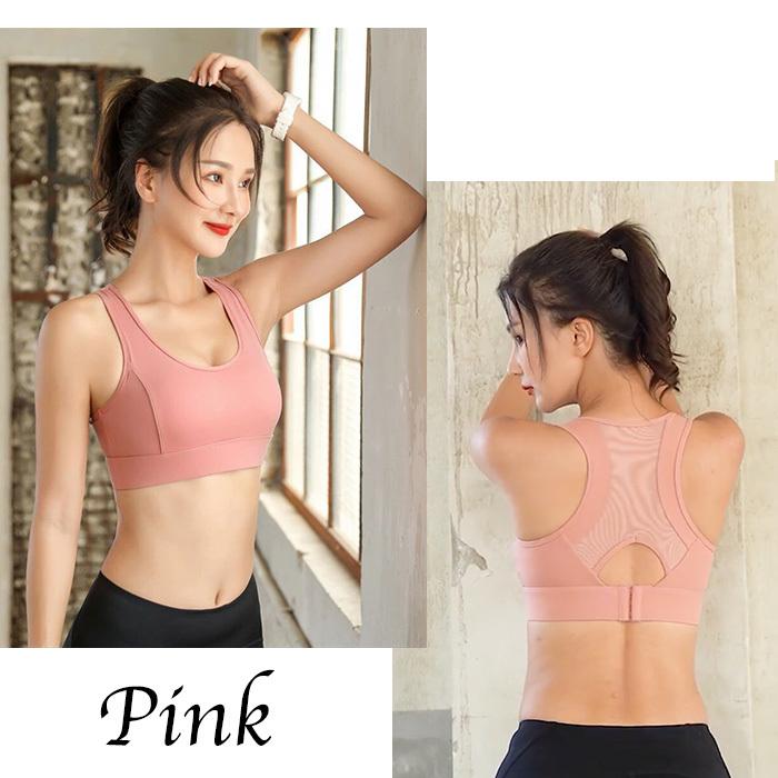 揺れない スポーツブラ ノンワイヤー ヨガ ピラティス ウェア カップ付
