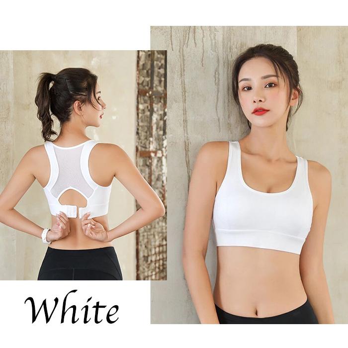 揺れない スポーツブラ ノンワイヤー ヨガ ピラティス ウェア カップ付 ランニング スポブラ レディース ブラ  ジュニアブラ 中学生 部活 EH024 [M便 1/2] |  | 12