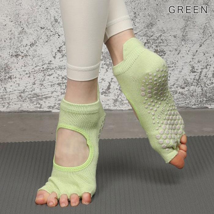 ヨガソックス ピラティス 靴下 ヨガ ソックス 滑り止め 5本指 冷え