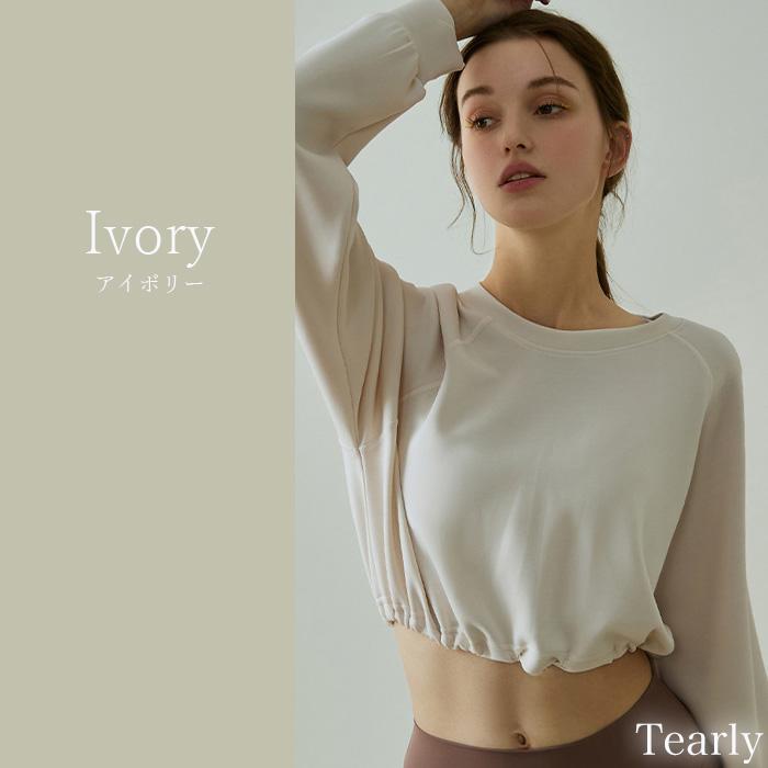 ヨガウェア トップス 長袖 ヨガ ピラティス ジム ヨガウエア レディース かわいい おしゃれ 体型カバー ショート丈 ホットヨガ フィットネス【EY080】[M便 1/1] |  | 15