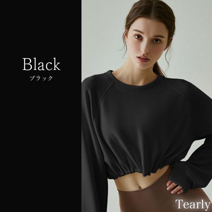 ヨガウェア トップス 長袖 ヨガ ピラティス ジム ヨガウエア レディース かわいい おしゃれ 体型カバー ショート丈 ホットヨガ フィットネス【EY080】[M便 1/1] |  | 16